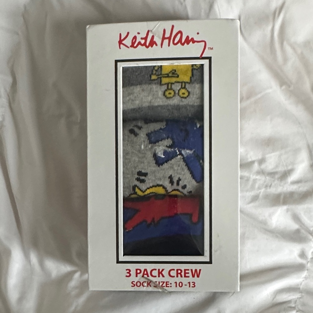 Keith Haring Men's Casual Socks 3-Pack - Multicolor